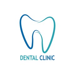 Vector illustration of a dental clinic logo
