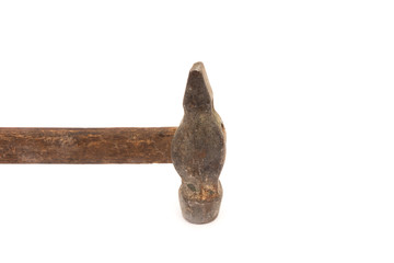 old Soviet hammer isolated on white background.