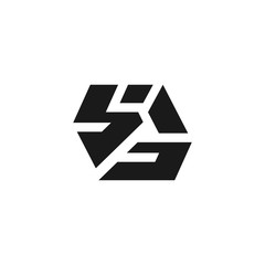 lines that make up the letter s logo design template vector