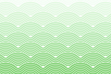 Curve Waves Geometric Pattern background, Vector illustration Dark Sea Green Gradient.