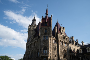 Fototapeta na wymiar Castle of Moszna. Fairytale architecture. Upper Silesia. Poland