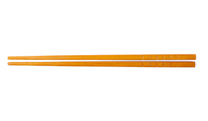 Wooden chopsticks for sushi isolated on a white background
