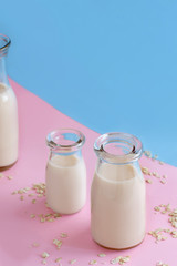 Vegan oat milk, non dairy alternative milk