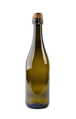 Champagne bottle isolated on white background
