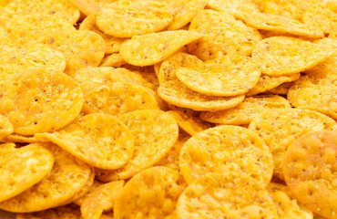 Indian Street Snack Food Masala Khari Papdi Background