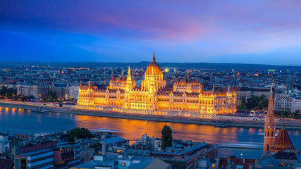 Fototapeta na wymiar Budapest skyline in Hungary