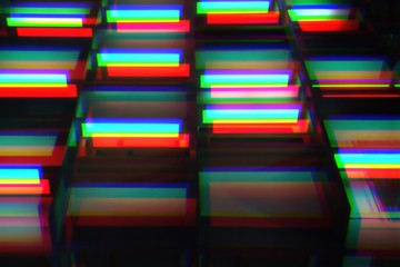 Abstract colored neon lights. Tech Seamless Texture with Neon Rays and Stripes.