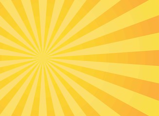 Sunlight abstract background. Orange and gold color burst background. Vector illustration.