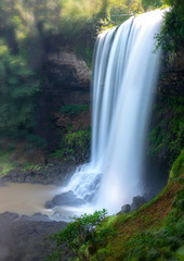 The majestic waterfalls over 90m high pour down like soft silks down the valley to create the wonderful beauty of nature in the rainforest