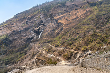 Nepal. The view on Annapurna trail track