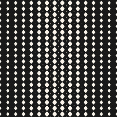 Vector seamless pattern with rhombuses, diamond shapes. Halftone transition