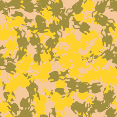 Fototapeta na wymiar UFO camouflage of various shades of green, yellow and beige colors