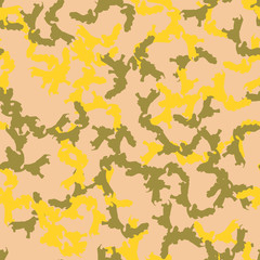UFO camouflage of various shades of green, yellow and beige colors
