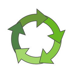 Infographic circle arrows isolated on the white background