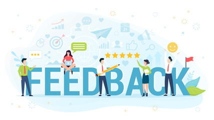 Feedback concept vector illustration.