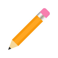 Pencil write icon isolated on the white background