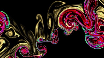 Abstraction painted in oil. Colorful texture background. Multicolored wallpaper graphic design. Pattern for creating artworks and prints. Crazy bright colors style. Digital watercolor effect. Abstract