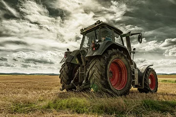 Deurstickers tractor close-up © Mathias Weil