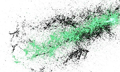 Fototapeta premium Gouache dots or stars and stains on a white background. Two-color divorces.