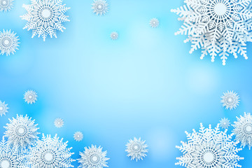 Christmas snow flake with copy space 001