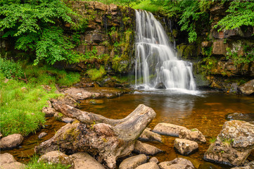 Upper East Gill Force, is a waterfall situated at the foot of East Gill near Keld in Swaledale and...