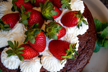 strawberries and chocolate