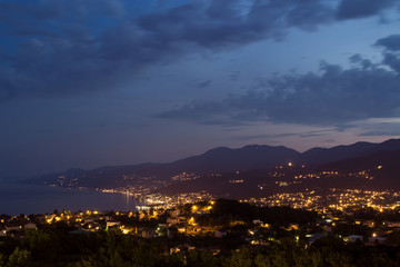 Fototapeta premium Croatia Opatija riviera Rijeka Abbazia Beautiful summer sea Kastav Volosko