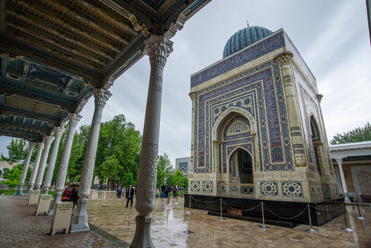 Imam al-Bukhari Mausoleum in Samarkand, Uzbekistan