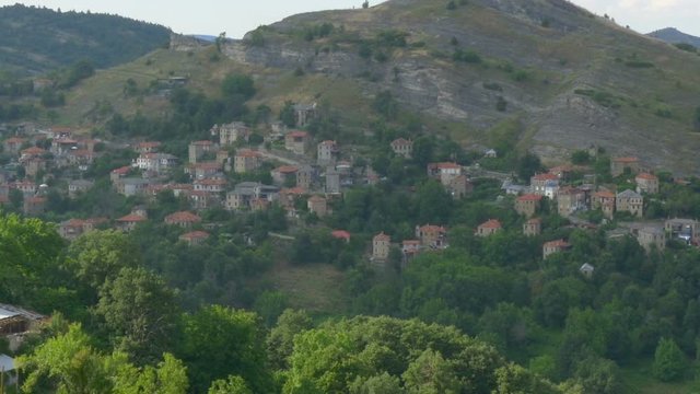View of a Greek village located in the mountains, Zagora, Europe