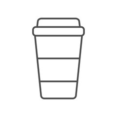 Cup of hot coffee or tea isolated on the white background