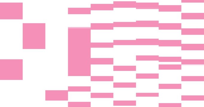 Abstract pixel pattern background composition with glitch and horizontal lines. Mosaic pixelelated stripes in multi colors. Pastel background animation with pixel blocks moving in space.  Vintage loop