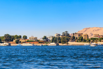 Fototapeta premium View of Nile river in Luxor, Egypt
