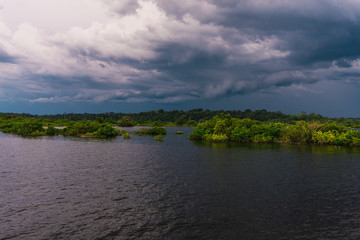 Storm in Rio Negro, Amazonas, Brazil