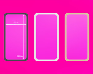 Mesh, pink colored phone backgrounds kit.