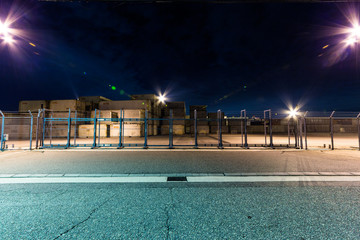 凍てつく工場夜景