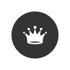 Crown vector icon in modern style for web site and mobile app