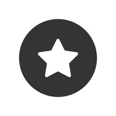 Bookmark star vector icon in modern style for web site and mobile app