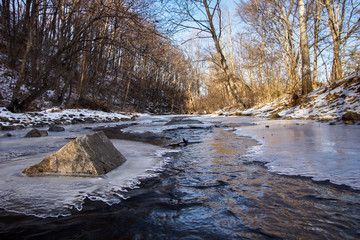 river in winter