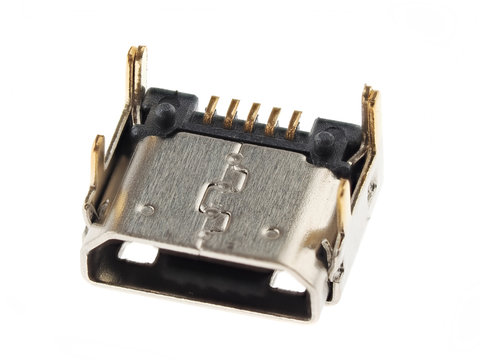 Micro USB socket; electronics spare part