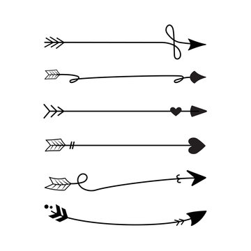 Arrow decoration clip art graphic design template