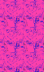 Crimsoned Awareness seamless pattern