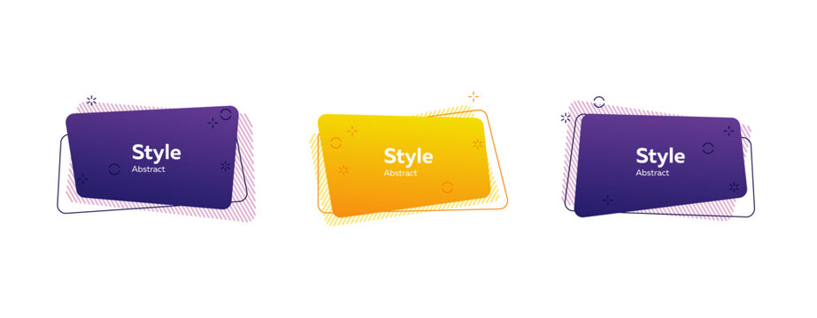 Trendy minimal design shapes