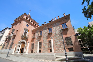 House of seven chimneys historical architecture Madrid Spain