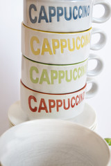 Italian cappuccino with low-fat wilk © sal