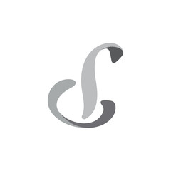 Fototapeta premium letter d simple gradient 3d logo vector