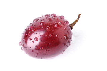 Tasty fresh grape on white background