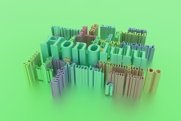 Honolulu, city travel destination keyword words cloud. For web page, graphic design, texture or background. 3D rendering.