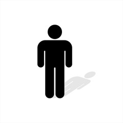 silhouette of a man vector illustration.