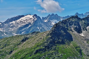 Fototapeta premium Bergwelt bei Göschenen, Kanton Uri, Schweiz
