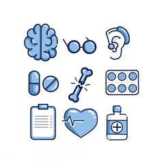 Medical icons set